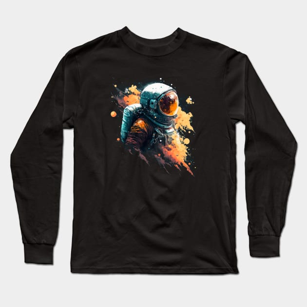 astronaut in space Long Sleeve T-Shirt by Nature